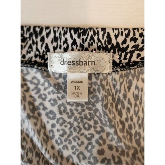 Women's 1X Sparkle Leopard Print Blouse from Dressbarn - Picture 7 of 7